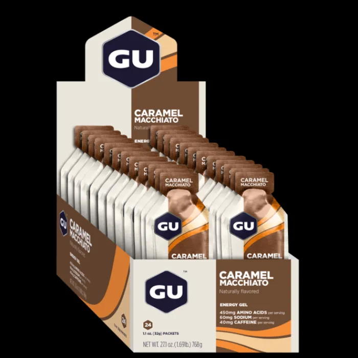 GU Energy Sports Nutrition^Gel Caffeine 24x32g (Caramel Macchiato)
