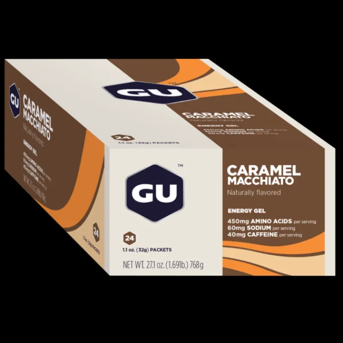 GU Energy Sports Nutrition^Gel Caffeine 24x32g (Caramel Macchiato)