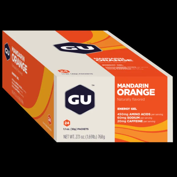 GU Energy Sports Nutrition^Gel Caffeine 24x32g (Mandarin Orange)
