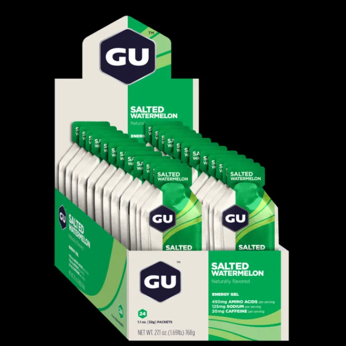 GU Energy Sports Nutrition^Gel Caffeine 24x32g (Salted Watermelon
