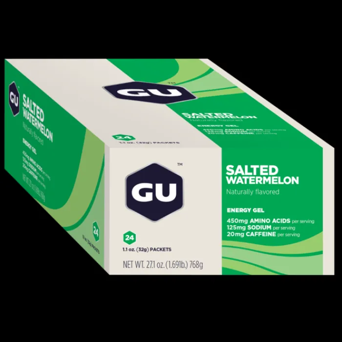GU Energy Sports Nutrition^Gel Caffeine 24x32g (Salted Watermelon