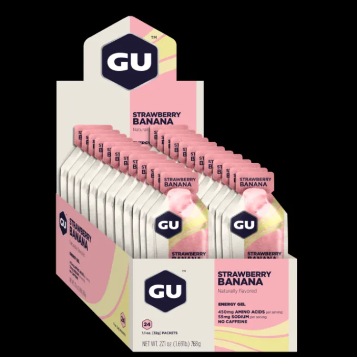 GU Energy Sports Nutrition^Gel 24x32g (Strawberry Banana)