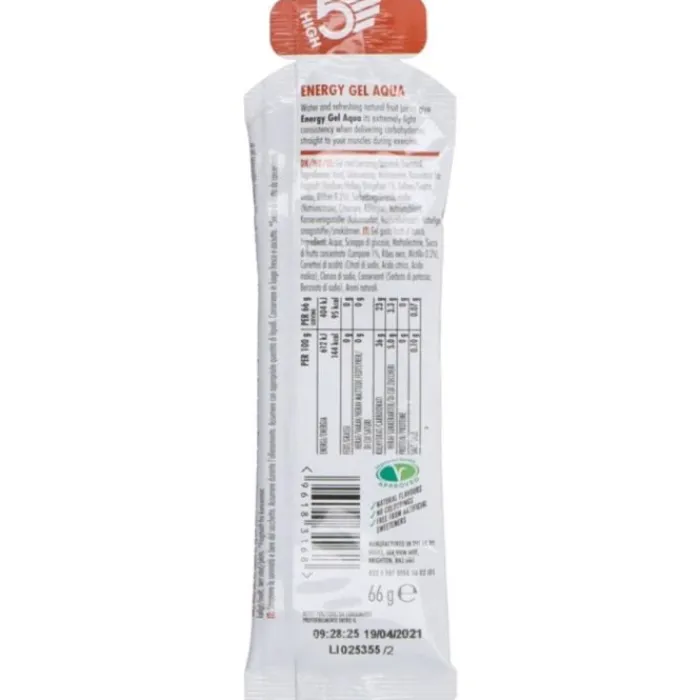 High5 Sports Nutrition^Energy Aqua Gel Berry 66g White