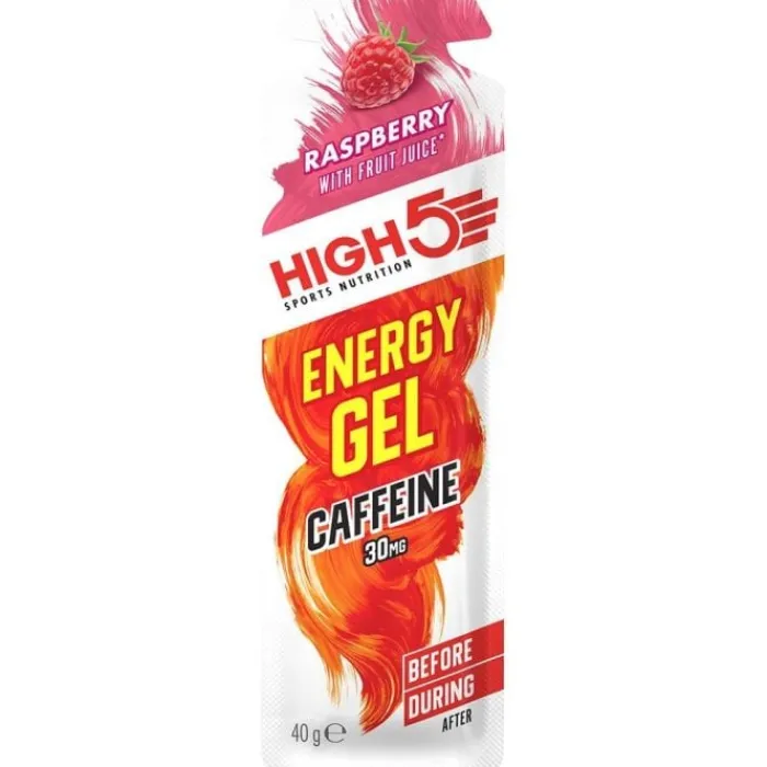 High5 Sports Nutrition^Energy Gel Caffeine 40g Rasberry