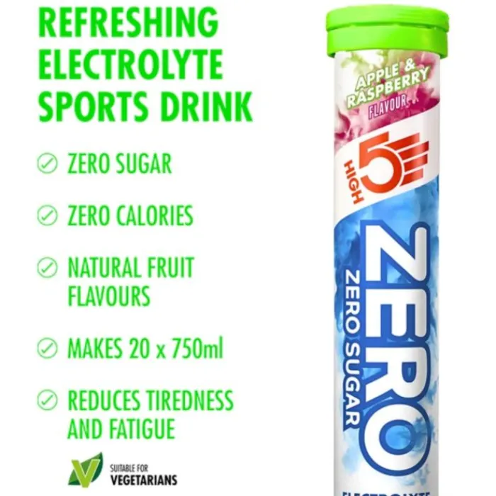 High5 Sports Nutrition^Zero Apple/Rasberry - Box 8x20 Tabs White