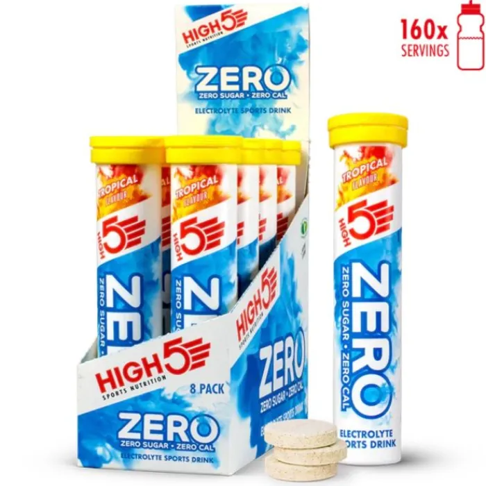 High5 Sports Nutrition^Zero Tropical - Box 8x20 Tabs White