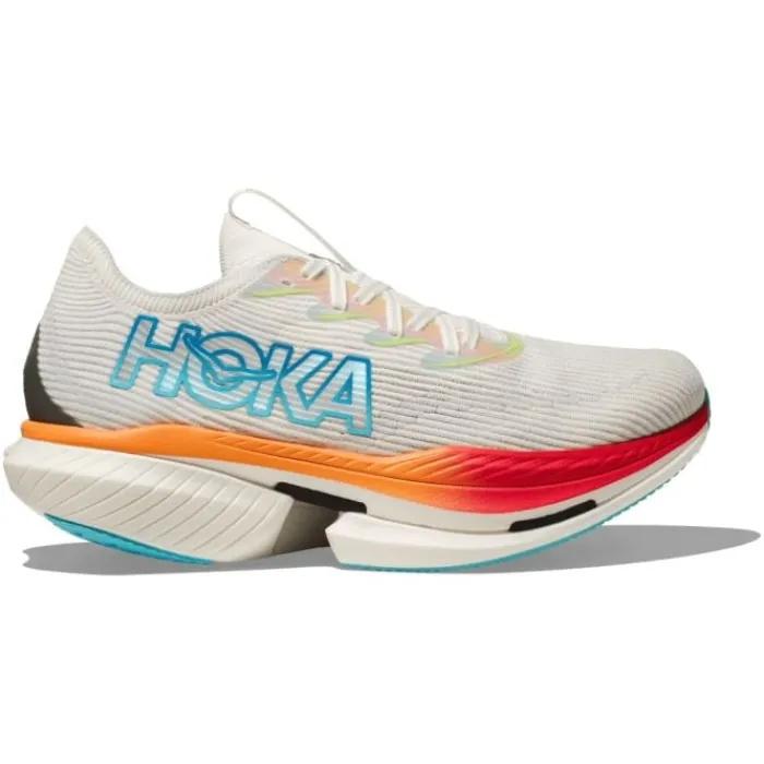 Hoka Neutral Running Shoes | Carbon Plated Running Shoes^Cielo X1 White