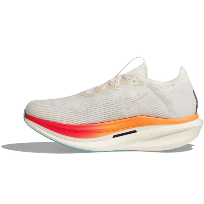 Hoka Neutral Running Shoes | Carbon Plated Running Shoes^Cielo X1 White