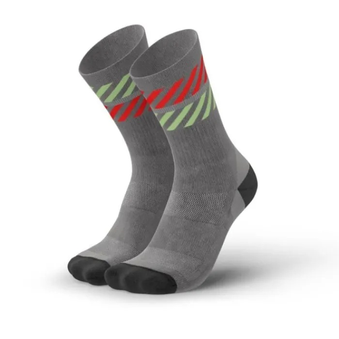 Incylence Socks | Running Socks^Merino Light Lanes Socks Grey
