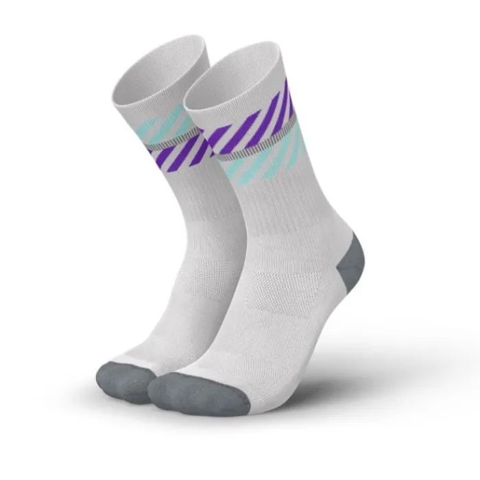 Incylence Socks | Running Socks^Merino Light Lanes Socks White