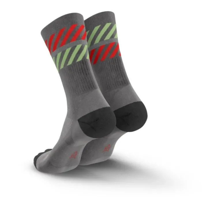 Incylence Socks | Running Socks^Merino Light Lanes Socks Grey