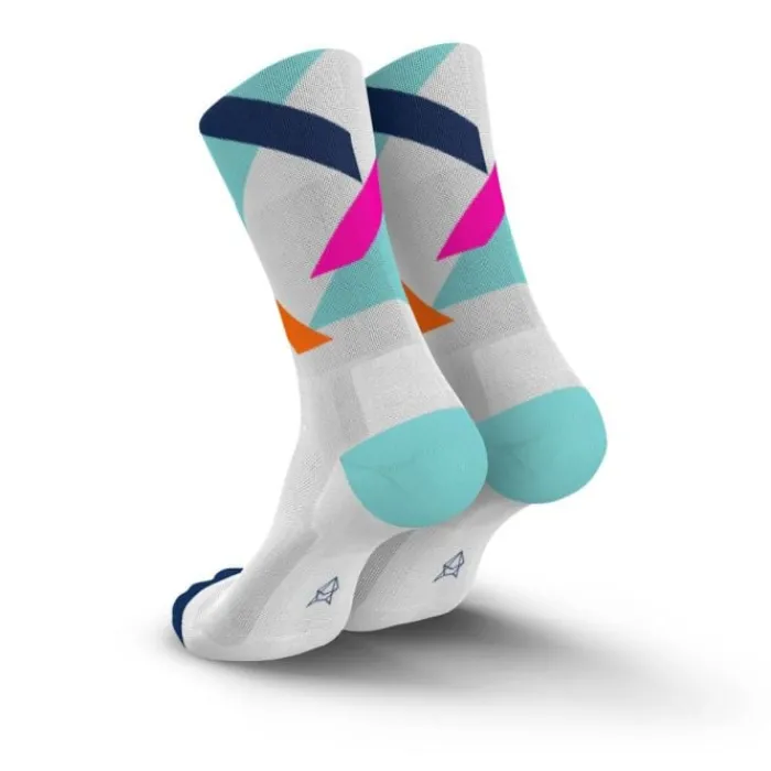 Incylence Socks | Running Socks^Ultralight Strikes Socks White