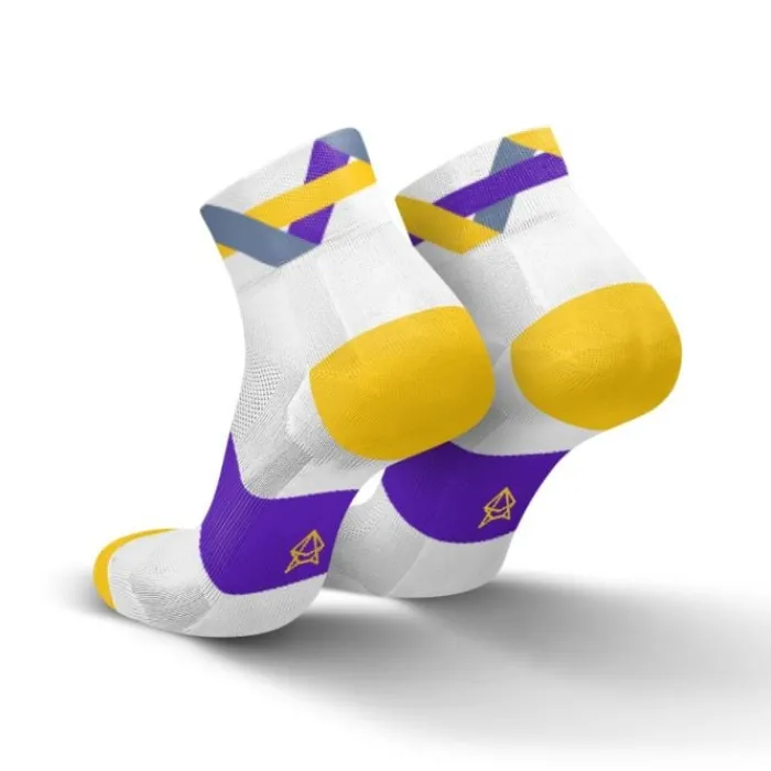 Incylence Socks | Running Socks^Ultralight Twists Socks White