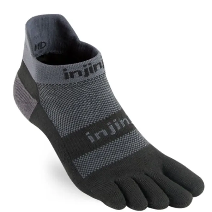 Injinji Socks | Running Socks^Performance Run Mid Weight No-Show Grey