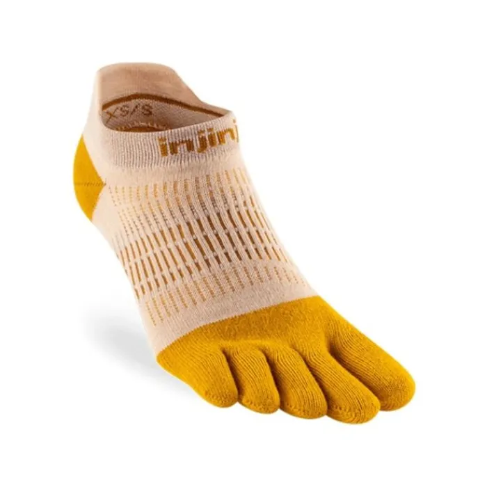 Injinji Socks | Running Socks^Run Light Weight No-show Yellow