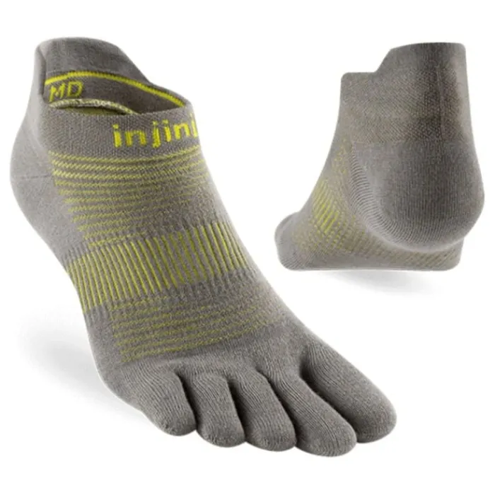 Injinji Socks | Running Socks^Run Light Weight No-show Grey