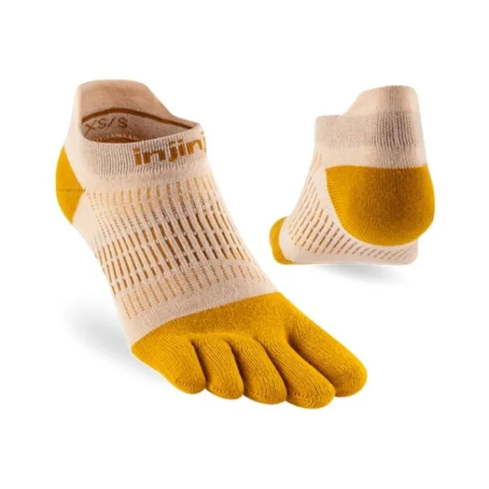 Injinji Socks | Running Socks^Run Light Weight No-show Yellow