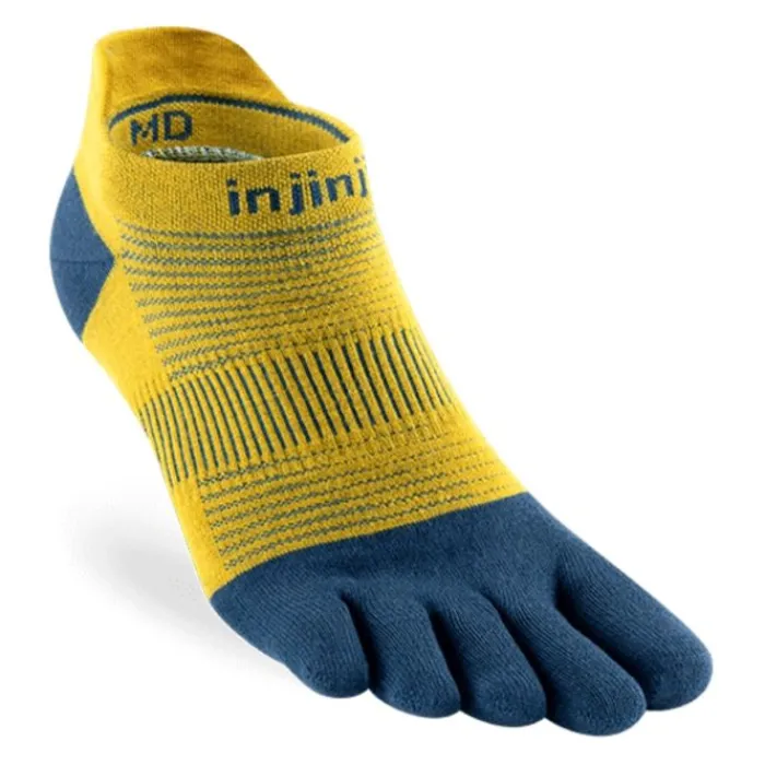 Injinji Socks | Running Socks^Run Light Weight No-show Yellow