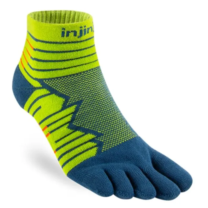 Injinji Socks | Running Socks^Run Technical Mini Crew Green