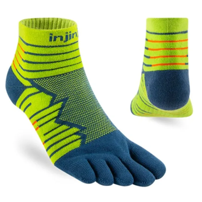 Injinji Socks | Running Socks^Run Technical Mini Crew Green