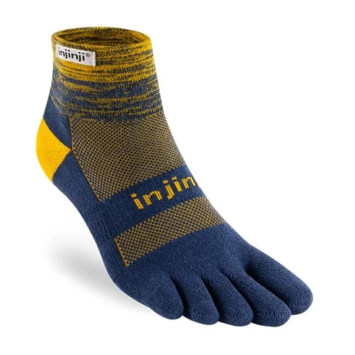 Injinji Socks | Running Socks^Trail Midweight Mini Crew Blue