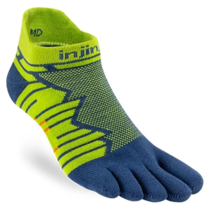 Injinji Socks | Running Socks^Ultra Run Mid Weight No-show Green