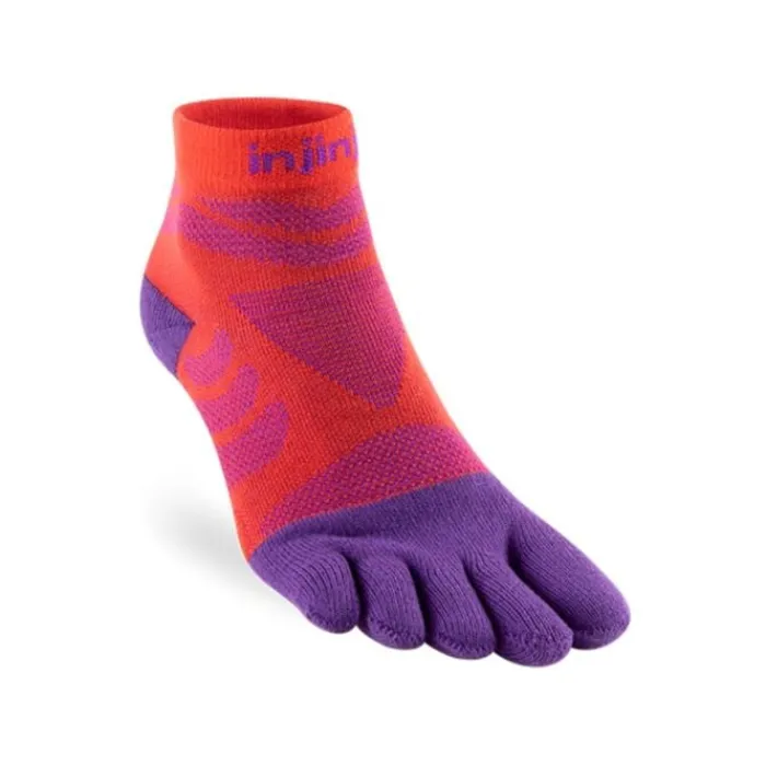 Injinji Socks | Running Socks^Ultra Run Midweight Mini Crew Red