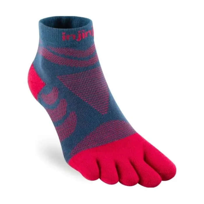 Injinji Socks | Running Socks^Ultra Run Midweight Mini Crew Blue