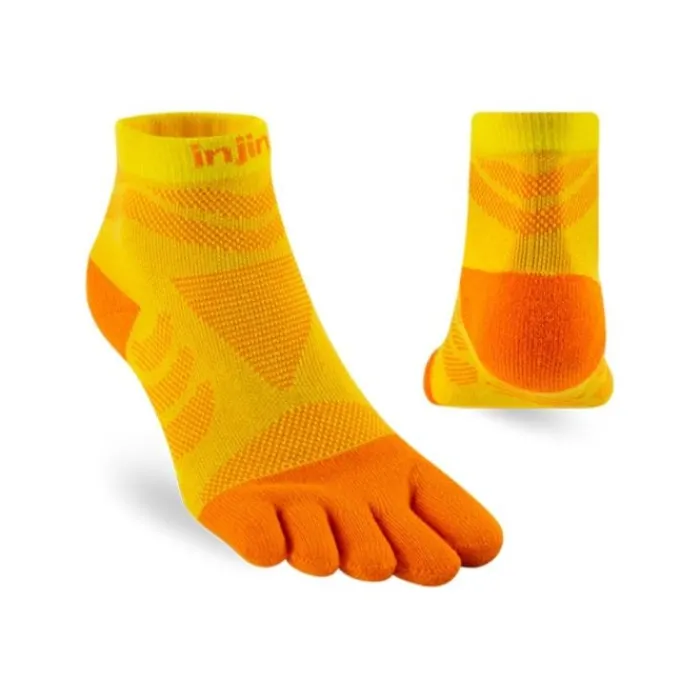 Injinji Socks | Running Socks^Ultra Run Midweight Mini Crew Yellow