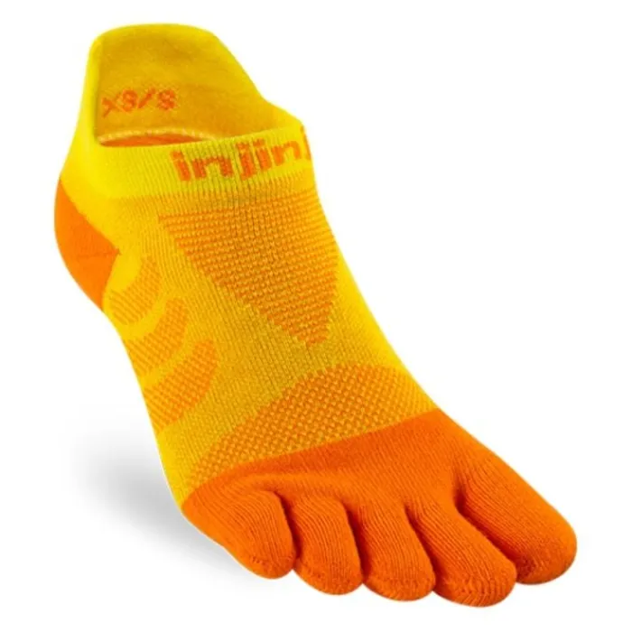 Injinji Socks | Running Socks^Ultra Run No-show Orange