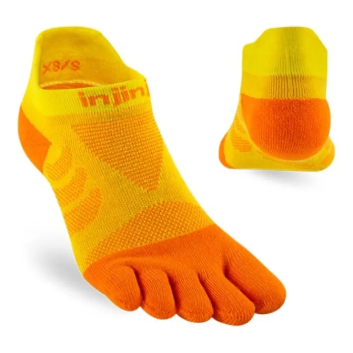 Injinji Socks | Running Socks^Ultra Run No-show Orange