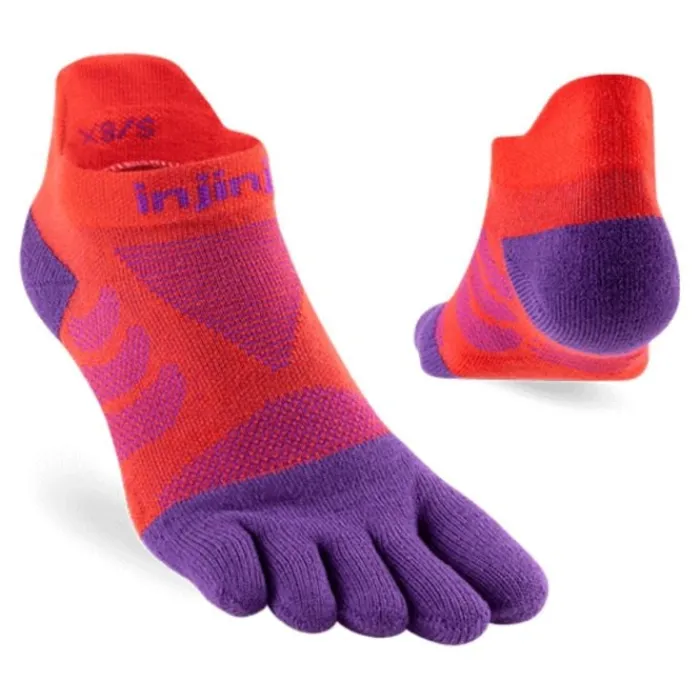 Injinji Socks | Running Socks^Ultra Run No-show Red