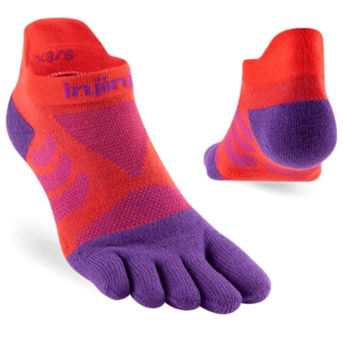 Injinji Socks | Running Socks^Ultra Run No-show Red