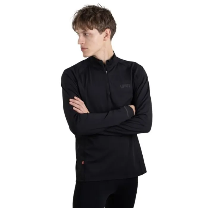 Lipati Running Tops & T-shirts^Calvus Zip Warm Shirt Black