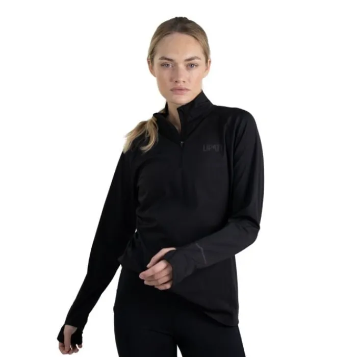 Lipati Running Tops & T-shirts^Calvus Zip Warm Shirt Black