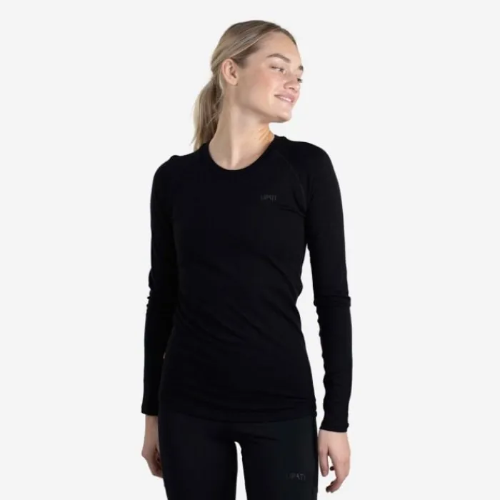 Lipati Running Tops & T-shirts^Merino Nuyarn LS Shirt Black