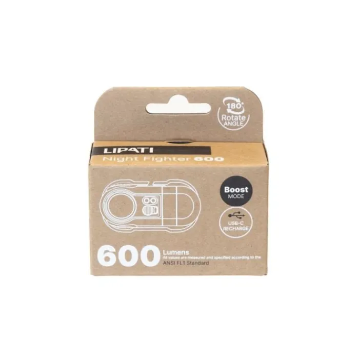 Lipati Headlamps^Night Fighter Headlamp 600 Lumen Grey