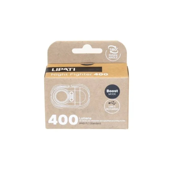 Lipati Headlamps^Night Fighter Headlamp 400 Lumen Grey