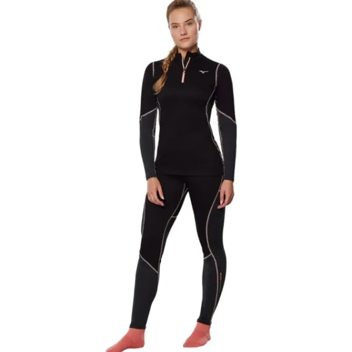 Mizuno Running Tops & T-shirts^Merino Wool Half Zip Black