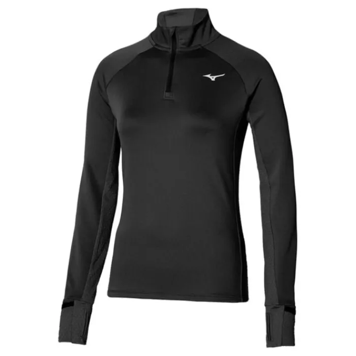 Mizuno Running Tops & T-shirts^Warmalite Half Zip Black