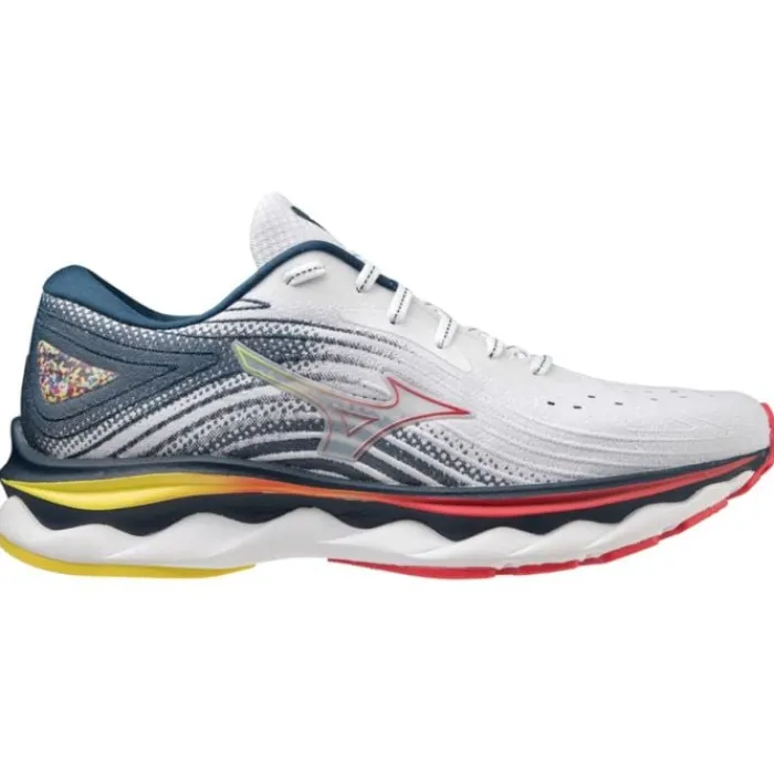 Mizuno Road Running Shoes^Wave Sky 6 White