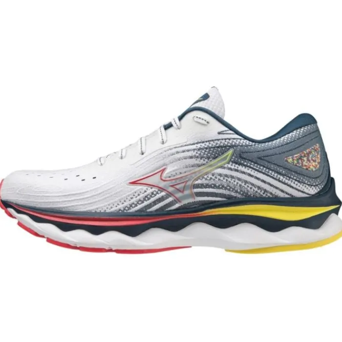 Mizuno Road Running Shoes^Wave Sky 6 White