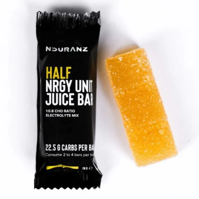 Nduranz Sports Nutrition^Half Nrgy Unit Juice Bar 28 g - Box 12 Black