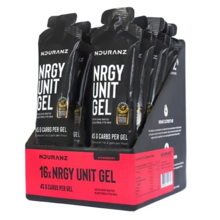 Nduranz Sports Nutrition^Nrgy Unit Gel - Box 16 Black
