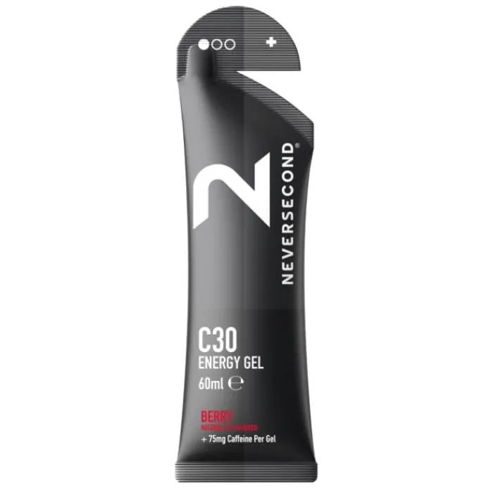 NeverSecond Sports Nutrition^C30+ Energy Gel Berry - 12 Servings Black