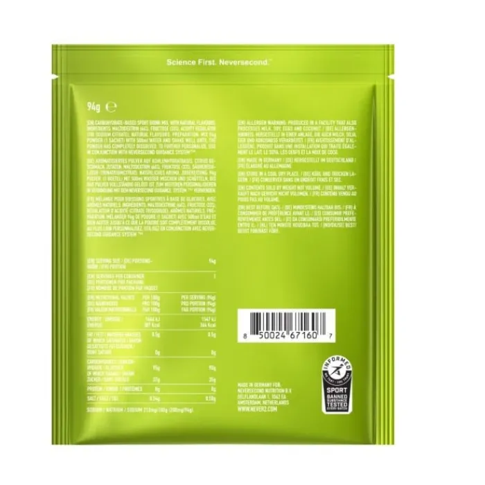 NeverSecond Sports Nutrition^C90 High-Carb Mix Citrus - 8 Servings Black