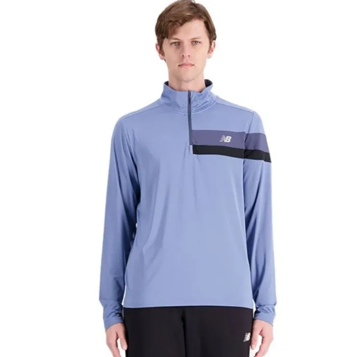 New Balance Running Tops & T-shirts^Accelerate Half Zip Blue