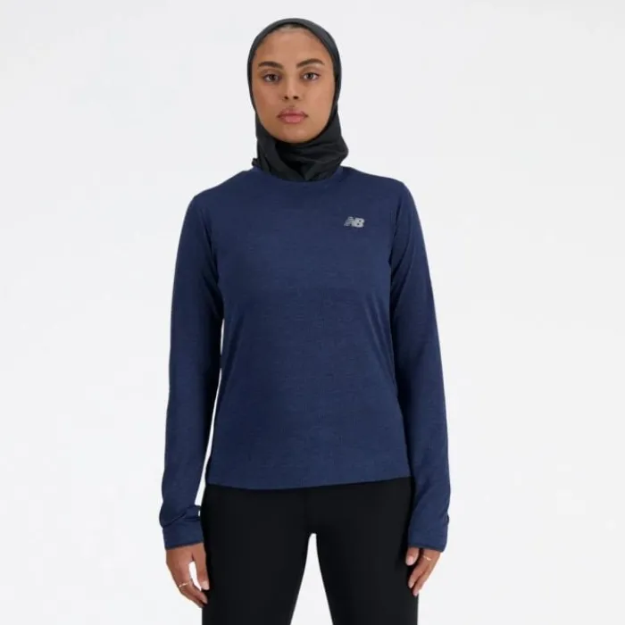 New Balance Running Tops & T-shirts^Athletics Long Sleeve Blue