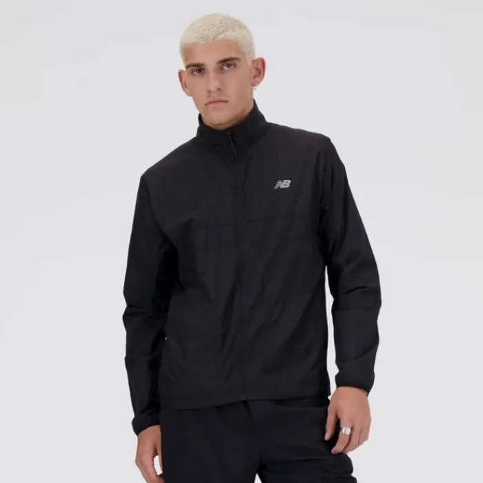 New Balance Running Jackets^Athletics Reflective Packable Jacket Black