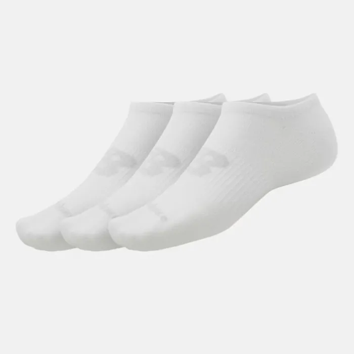New Balance Socks | Running Socks^Flat Knot No Show - 3 Pack White